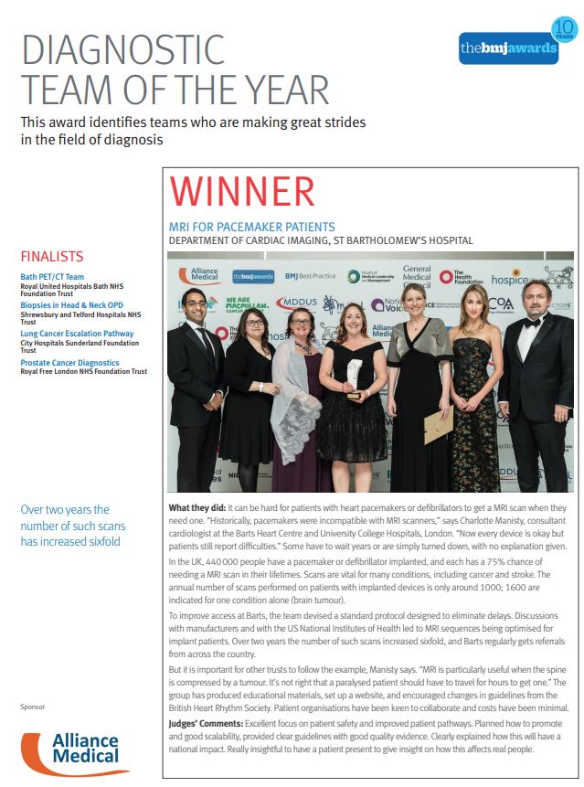 BMJ Finalists brochure